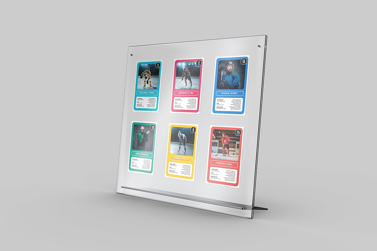 Acrylic Trading Card Display Mockup, an Advertising Mockup by Illusiongraphic (Photo 9 of 24)