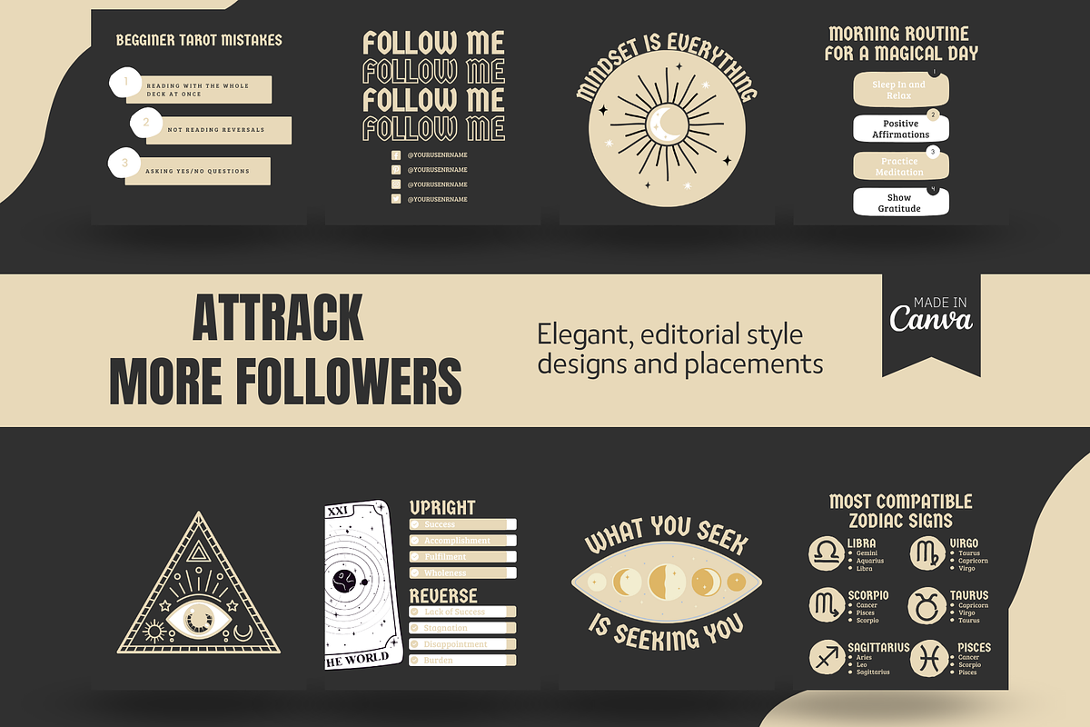 Astrology Instagram | Tarot Reader, a Social Media Template by EliteMatidi (Photo 4 of 7)