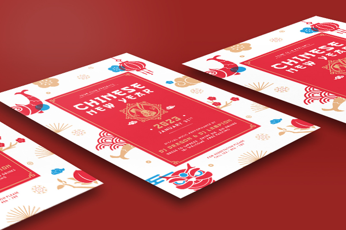 Chinese New Years Party Flyer 2023, a Flyer Template by Totem Design Studio (Photo 7 of 7)