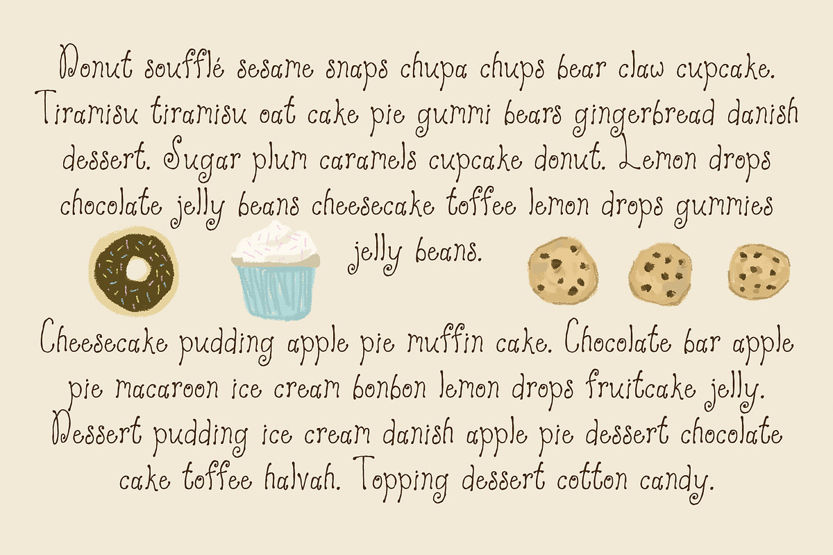 Strawberry Cake Whimsical Font preview 5