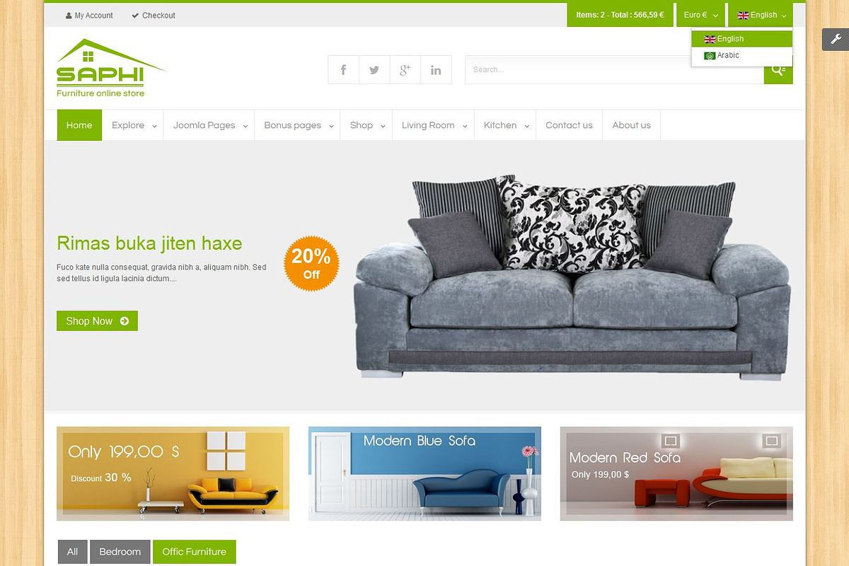SJ Saphi - Furniture Joomla Theme, a Websites & App Template by YouTech (Photo 5 of 5)