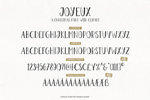 Joyeux Christmas Font & Clipart