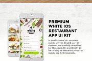 Premium White IOS Restaurant App ui, a Templates & Theme by Sladedesign (Thumbnail 2 of 4)