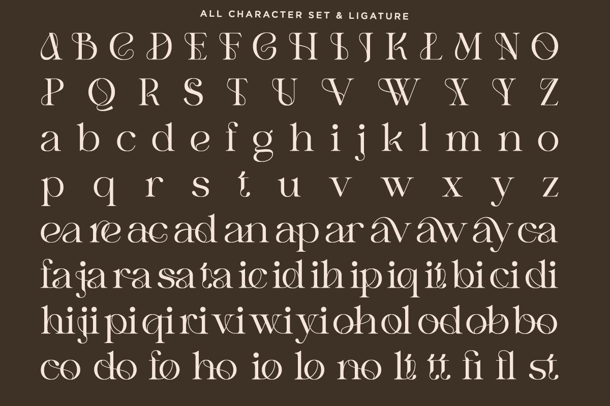 Pear Haresh - Modern Ligature Serif, a Serif Font by RagamKata (Photo 9 of 10)