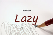 Being Lazy, a Script Font by da_only_aan (Thumbnail 2 of 6)