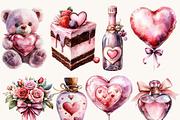 Valentine’s Day element Clipart, a Seasonal Illustration by Design Scotch (Thumbnail 2 of 9)