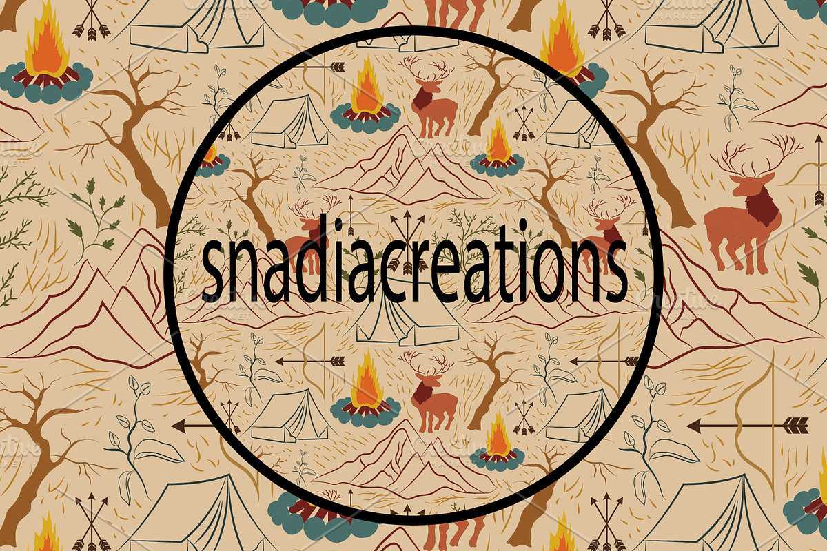 Autumn hunting, a Pattern Graphic by snadiacreations