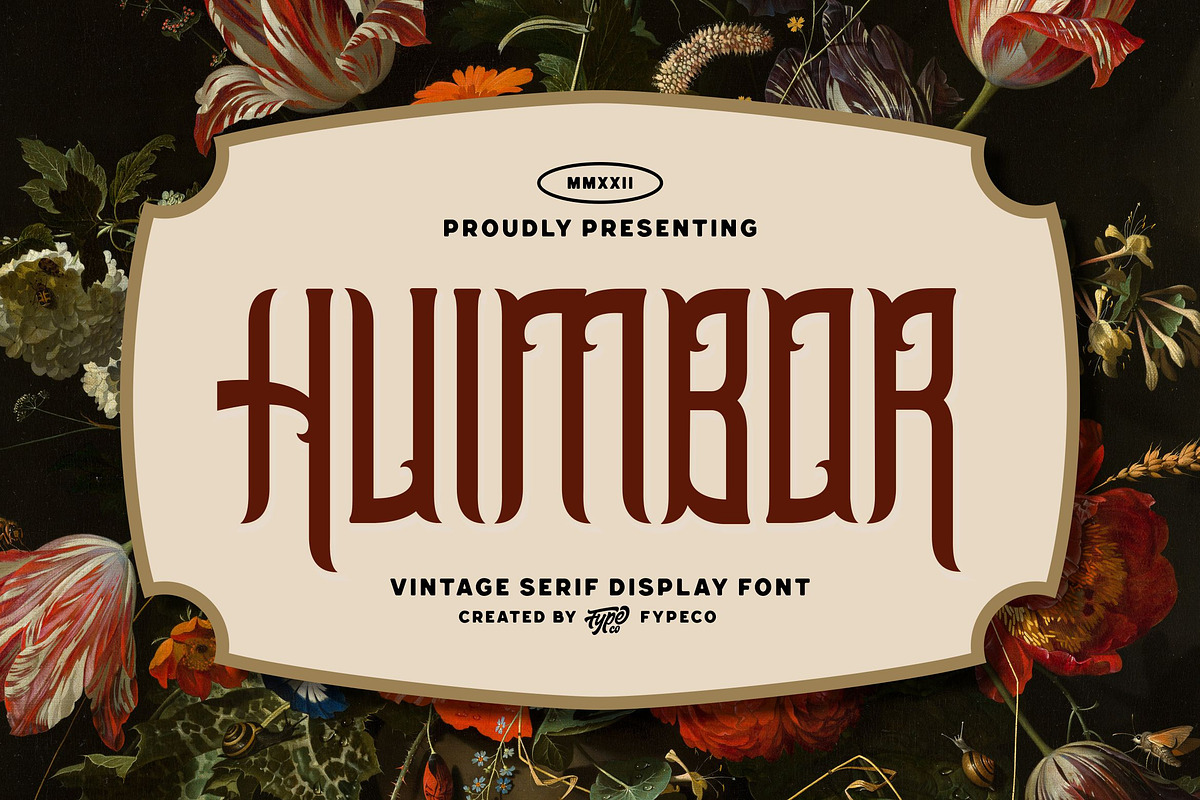 Huimbor - Vintage Serif Display Font, a Serif Font by Fype Co. (Photo 1 of 5)