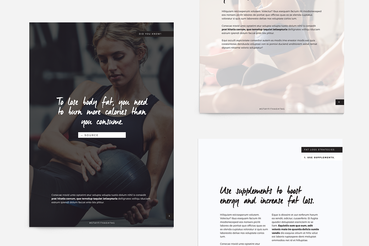 Fitness Modern Ebook Template, a Magazine Template by Providence Studio (Photo 4 of 6)