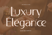 Luxury Élégance - Sans Serif Font, a Sans Serif Font by Brown Cupple (Thumbnail 1 of 8)