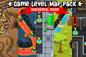 Game Level Map Pack - Horizontal