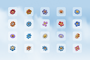 3D Fuzzy Floral Illustration, an Object Graphic by Illustrava (Thumbnail 5 of 7)