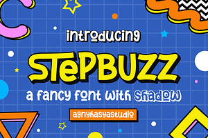 StepBuzz - A Playful Font