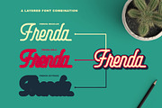 Frenda Monoline Layered Font, a Script Font by Blankids Studio (Thumbnail 6 of 12)