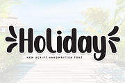Holiday | Script Font, a Script Font by Scratchones (Thumbnail 1 of 9)