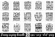 Funny SVG Bundle, an Illustration by Crafticy (Thumbnail 1 of 3)