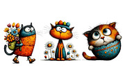 Whimsical Easter Cat Clipart PNG, an Illustration by Dream Creation (Thumbnail 6 of 6)