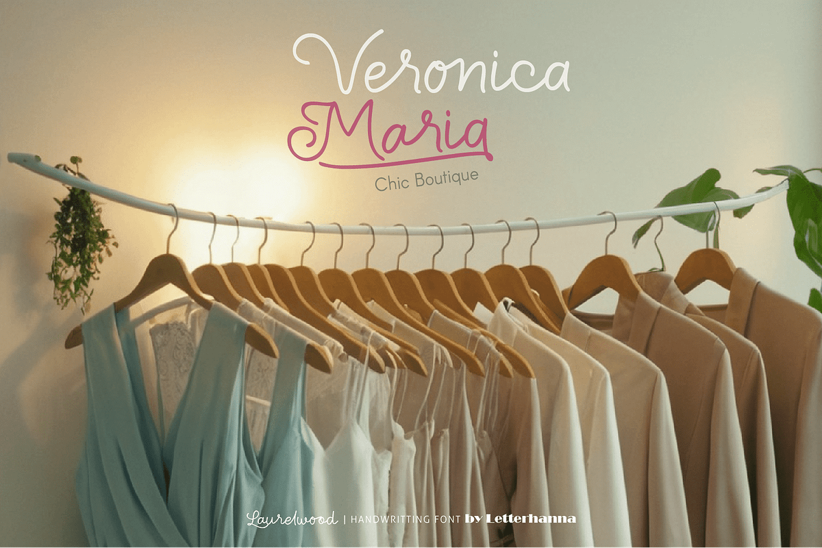 Laurelwood, a Handwritten Font by Letterhanna Studio (Photo 9 of 9)