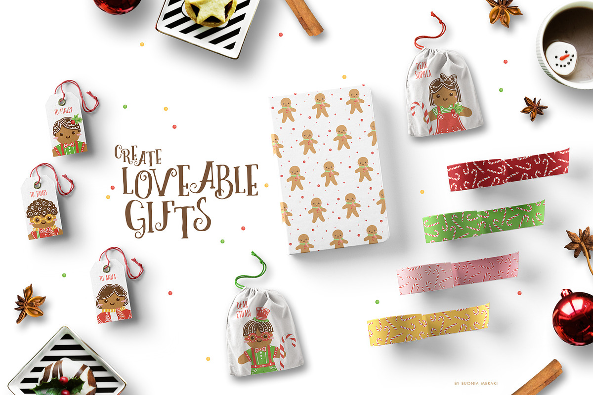 Cute Gingerbread Character Creator, a Person Illustration by Euonia Meraki (Photo 8 of 10)
