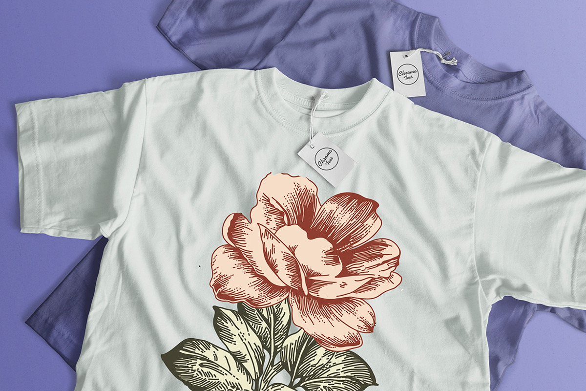 Seamless Flowers Peonies Chamomile, a Pattern Graphic by Vintage (Photo 10 of 11)