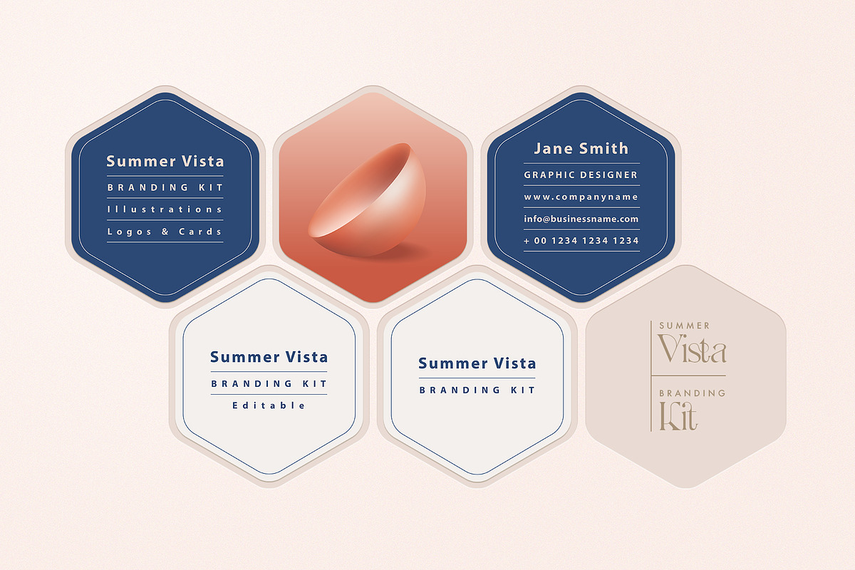 Summer Vista - Nautical Branding Kit, a Pattern Graphic by Polar Vectors (Photo 7 of 21)