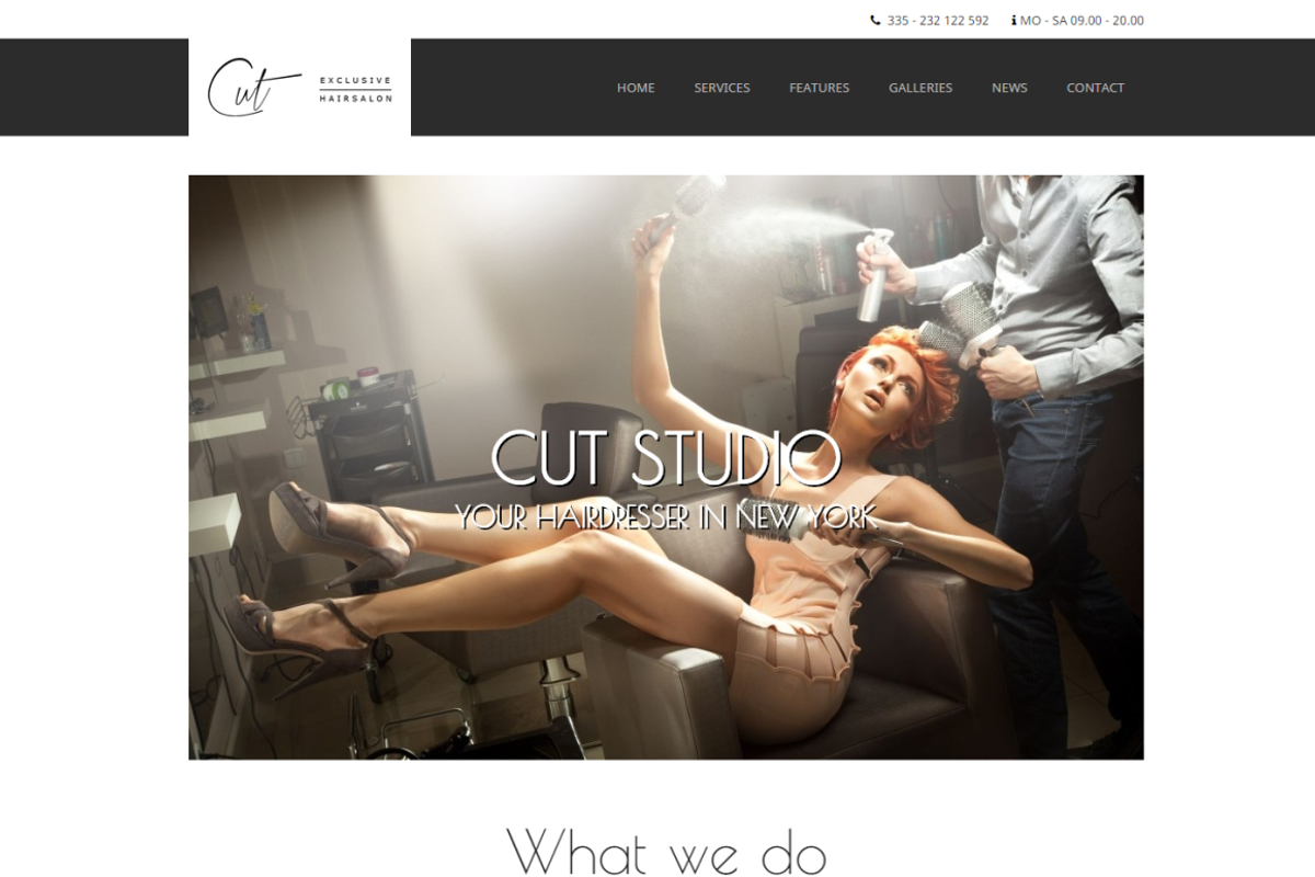 Cut - Hair Salon WordPress Theme, a WordPress Template by 7Theme