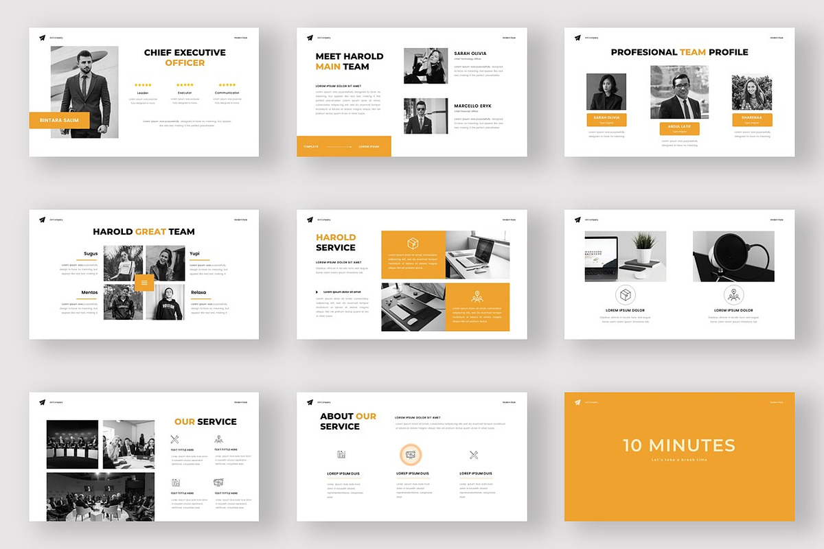 HAROLD - Google Slide Template, a Presentation Template by kreatifreya (Photo 3 of 5)