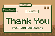 Banxel – Pixel Bold New Display Font, a Symbol Font by Drizy (Thumbnail 8 of 8)