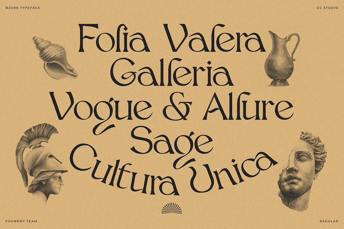 Bjork Serif, a Serif Font by CCS-Type.com (Photo 13 of 30)