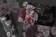 Mulberry Floral Clip Art Pattern Kit, an Object Graphic by Eclectic Anthology (Thumbnail 14 of 17)
