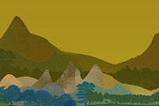 Watercolor Mountains Web Background, a Templates & Theme by audeemirza (Thumbnail 5 of 5)