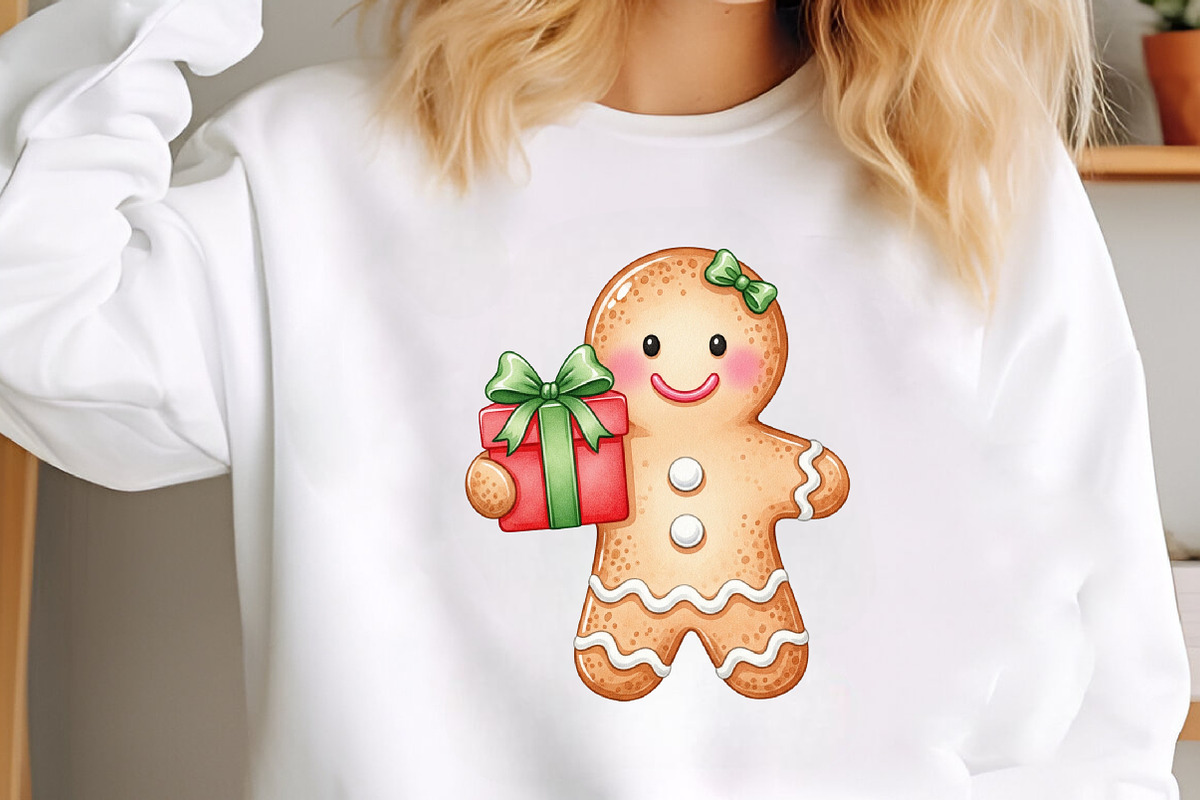 Christmas Gingerbread Man Clipart, an Illustration by SinaCreation (Photo 4 of 7)