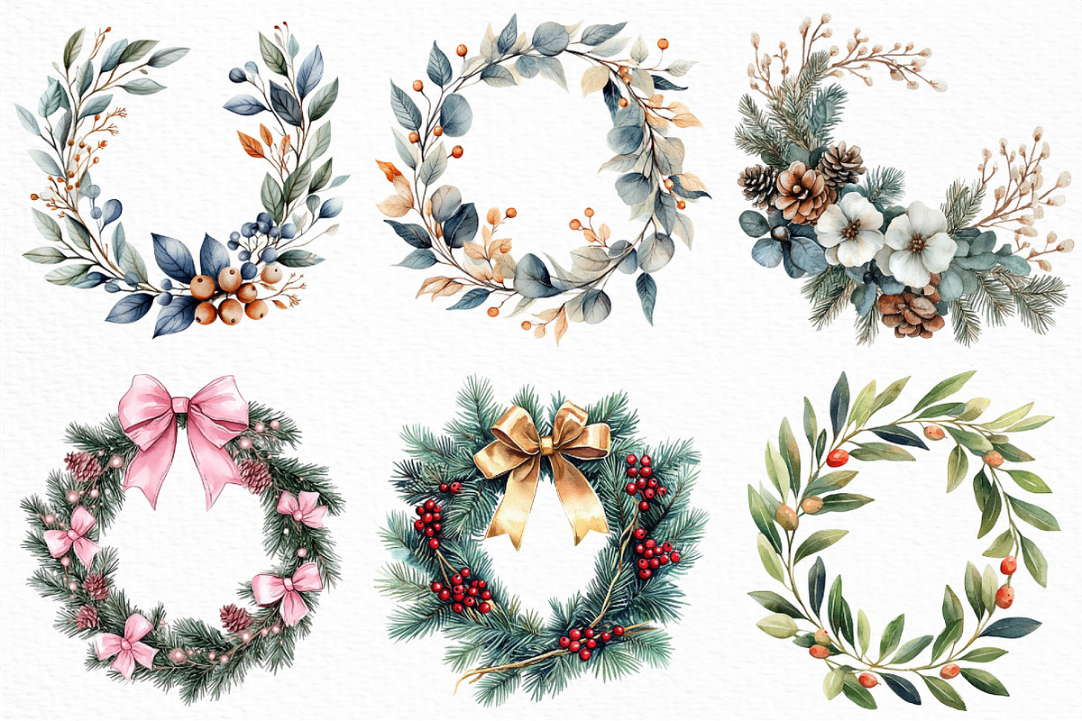 Christmas Garlands Sublimation, an Illustration by Craft Nest (Photo 4 of 6)