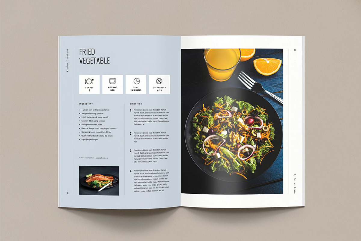Cookbook / Recipe Book, a Brochure Template by Occy Design (Photo 7 of 10)