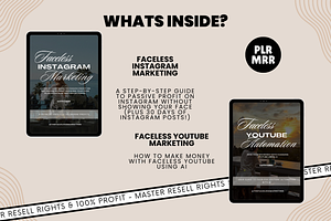 Faceless Digital Marketing Ebooks