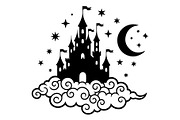 Fantasy Castle Cloud Moon Bundle, an Object Illustration by Gaye Art (Thumbnail 6 of 30)