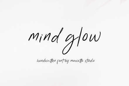 Mind Glow Handwritten, a Handwritten Font by Muwatta Studio
