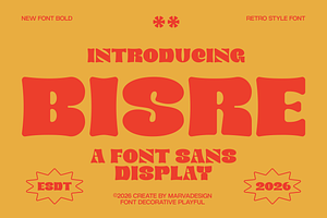Bisre - Bold Display Font