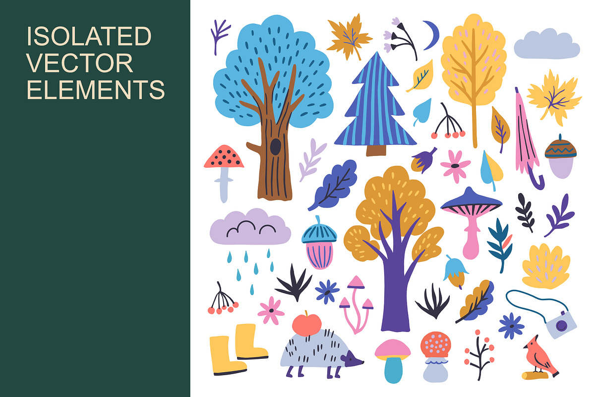 Autumn doodle elements, a Seasonal Illustration by Robusta (Photo 2 of 3)