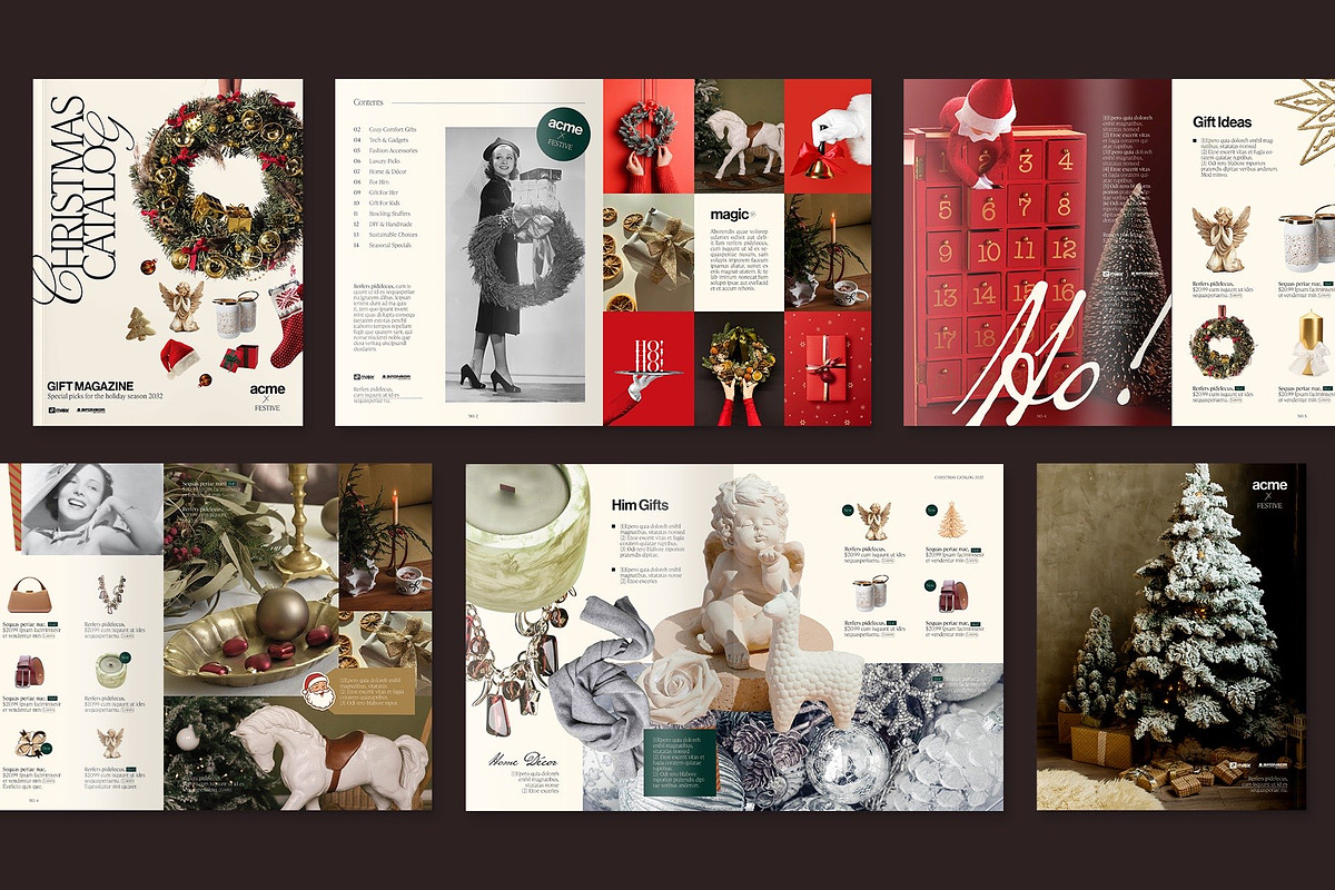 Christmas Catalog Magazine Template, a Magazine Template by BrandPacks (Photo 3 of 6)