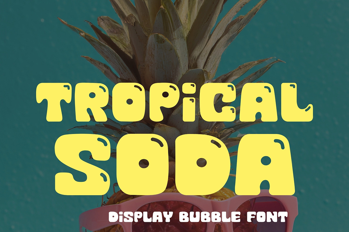 Retro Display Font-Tropical Soda, a Handwritten Font by ZoloDesignHub (Photo 9 of 9)