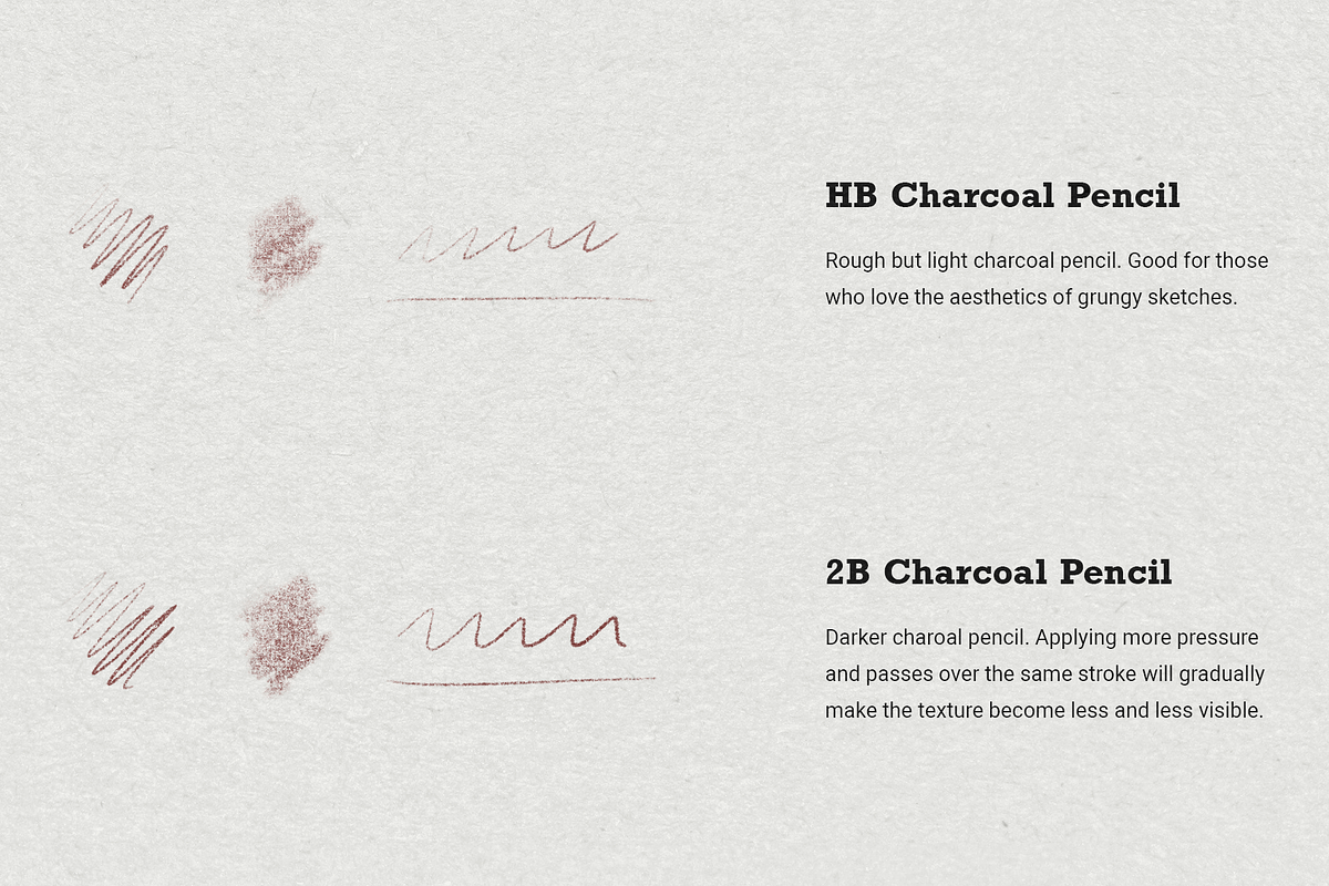Molivee Pencil Brushes for Procreate, a Brush Add-On by Jinro (Photo 5 of 16)