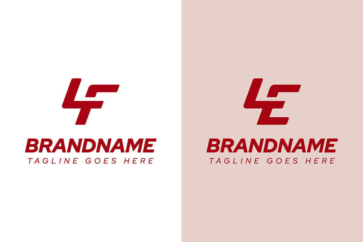 Letters LF LE Dynamic Logo, a Branding & Logo Template by Pray Art Design Studio