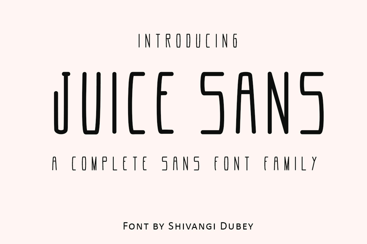 Juice Sans - Sans Serif Font Family