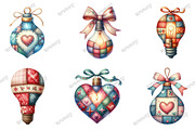 Watercolor Christmas Lights Clipart, an Illustration by designcity5 (Thumbnail 2 of 5)