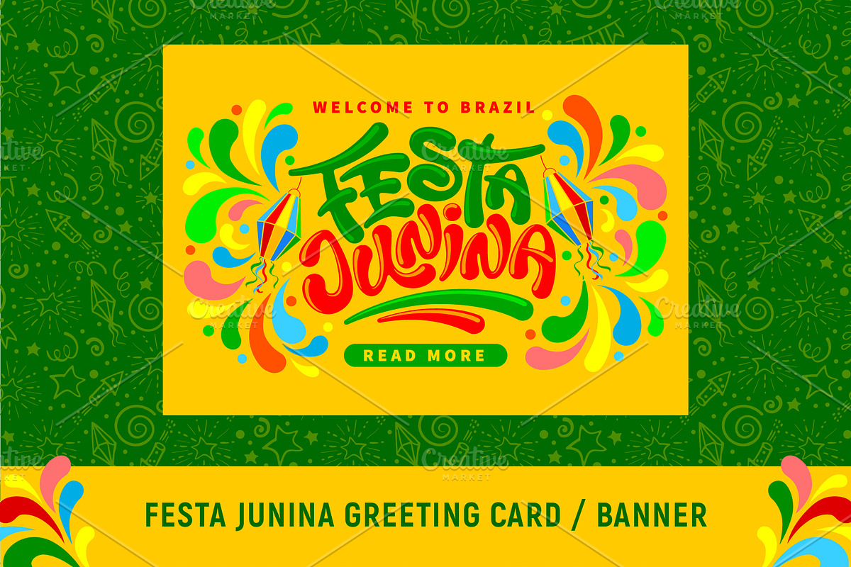 Festa Junina Ornate Designs Set, a Decorative Illustration by Vector beauty (Photo 2 of 4)