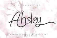 Ahsley - Beautiful Font