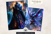 Glassborn Court Stained Glass Papers, a Decorative Illustration by ThatsDesignArt (Thumbnail 14 of 16)