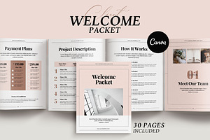 Client Welcome Pricing Packet Canva