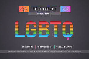 Pride - Editable Text Effect